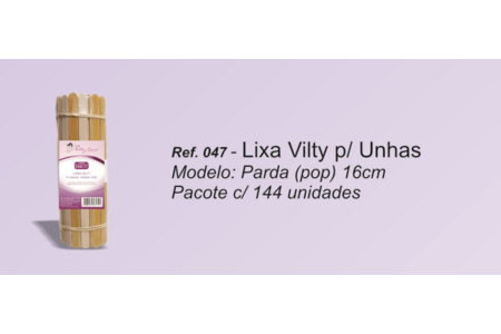Beleza e Saúde: Vilty Care: Lixa Vilty para Unhas Pacote com 144 unidades