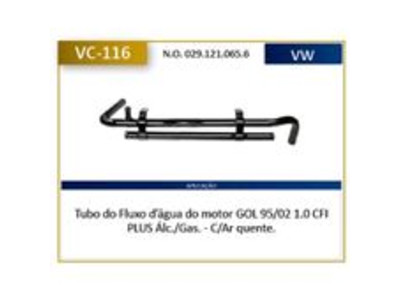 Valclei: VALCLEI TUBOS: Tubo Gol 95/02 1.0 Cfi Plus Álc./Gas. - S/ Ar Quente.