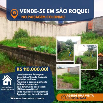 Terreno a venda em São Roque!