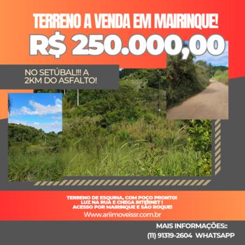 Terreno a venda em Mairinque!!!