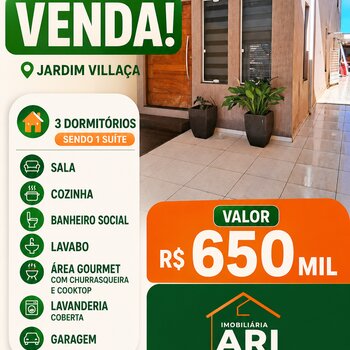 Sobrado a venda em São Roque! Próximo ao centro!