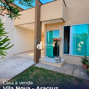 Casa linear à venda no bairro Vila Nova, Aracruz. 